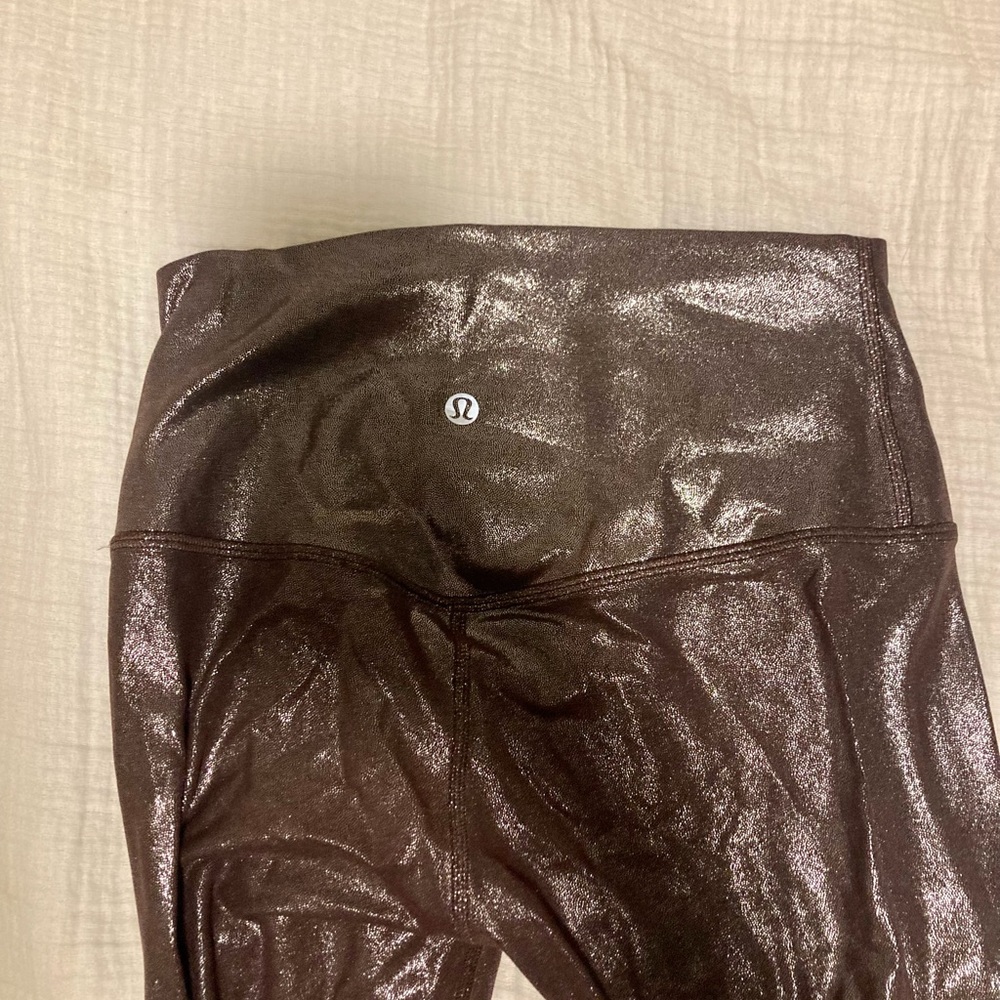 Lululemon Shimmering Brown Leggings